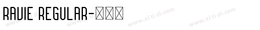 Ravie Regular字体转换